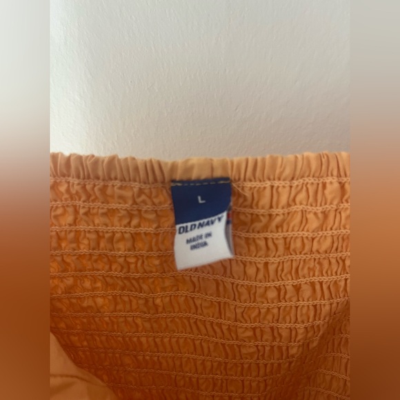 Old Navy Peach Fit & Flare Eyelet Midi Dress - Picture 2 of 11